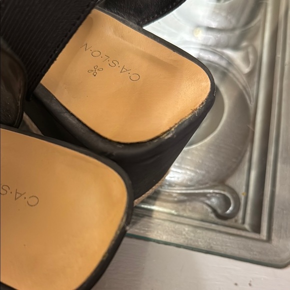 Caslon Leona CNLeona-Fab Women’s 11 Black Elastic Strap Espadrille Sandals - Picture 7 of 11